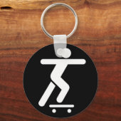 Porte-clés Porte - clé du symbole de skateboard (Recto)