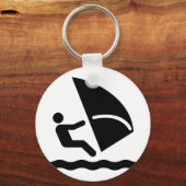 Porte-clés Porte - clé du symbole Windsurf (Recto)