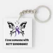 Porte-clés Porte - clé du syndrome de Rett (Dos)