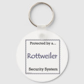 Porte-clés Porte - clé du système de sécurité Rottweiler (Verso)