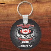 Porte-clés porte - clé du tournoi de hockey MS Coed 2009 (Recto)