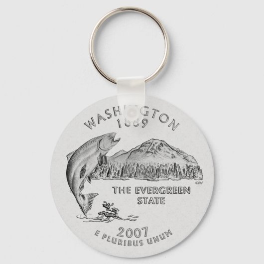 Porte-clés Porte - clé du Washington State Quarter (Recto)