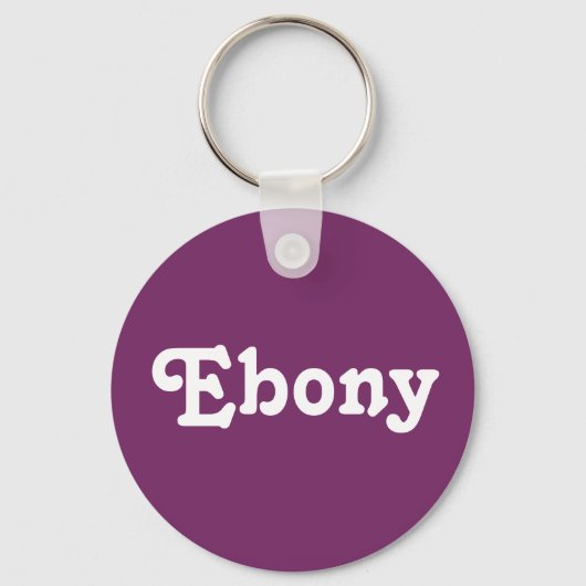 Porte-clés Porte - clé Ebony (Recto)