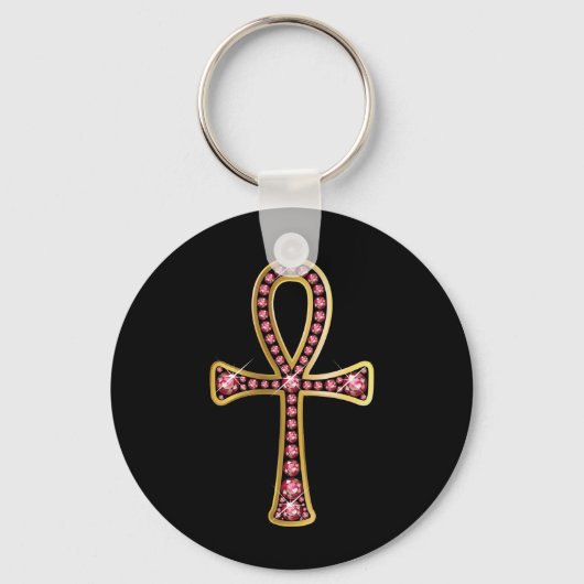 Porte-clés Porte - clé égyptien Anhk avec "Ruby" (Recto)
