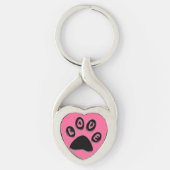Porte-clés Porte - clé Empreinte de patte (Devant)