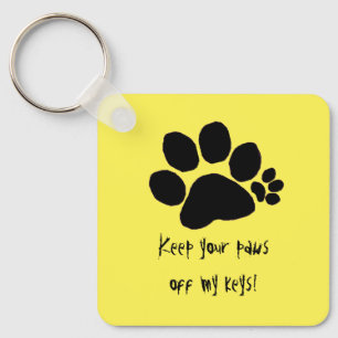 Porte-clés Porte - clé - Empreinte de patte Polydactyl