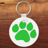 Porte-clés Porte - clé Empreinte de patte vert (Recto)