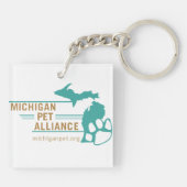 Porte-clés Porte - clé Empreintes de pattes de tournesol MPA (Dos)