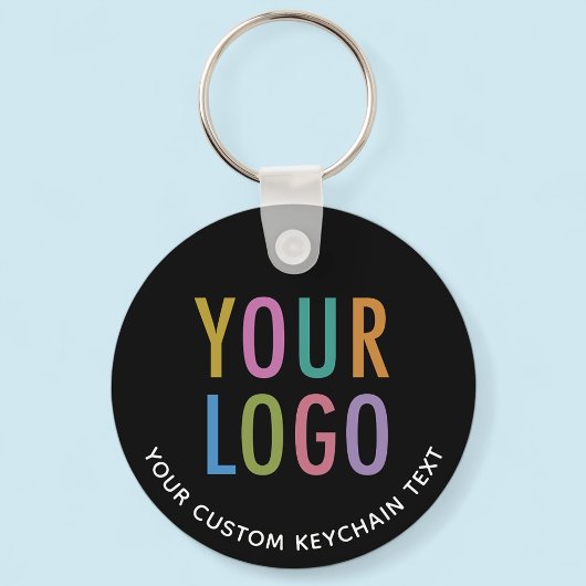 Porte-clés Porte - clé en aluminium noir sur mesure logo d'en