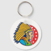 Porte-clés Porte - clé en chef indien (Recto)