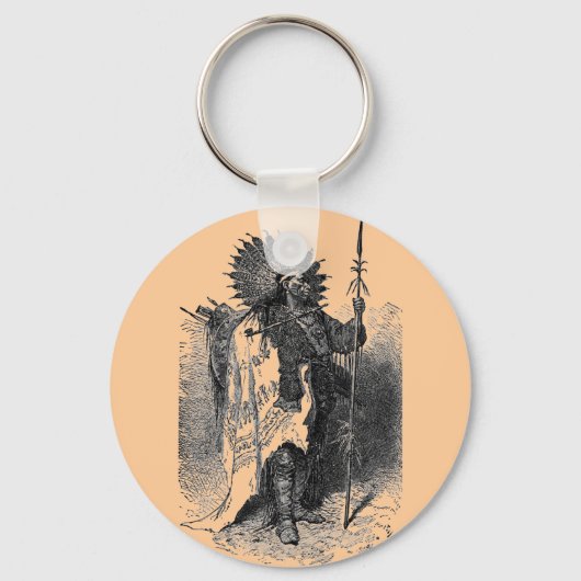 Porte-clés Porte - clé en chef indien (Recto)