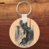 Porte-clés Porte - clé en chef indien (Recto)