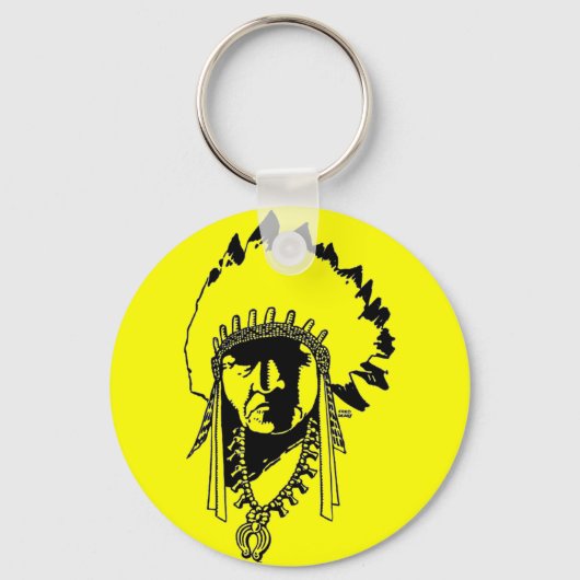 Porte-clés Porte - clé en chef indien (Recto)