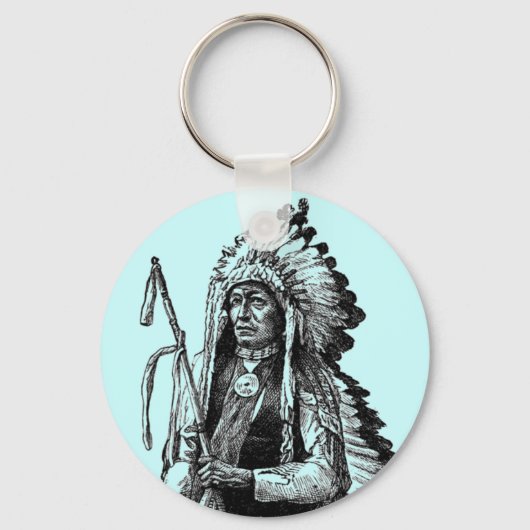 Porte-clés Porte - clé en chef indien (Recto)