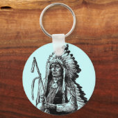Porte-clés Porte - clé en chef indien (Recto)