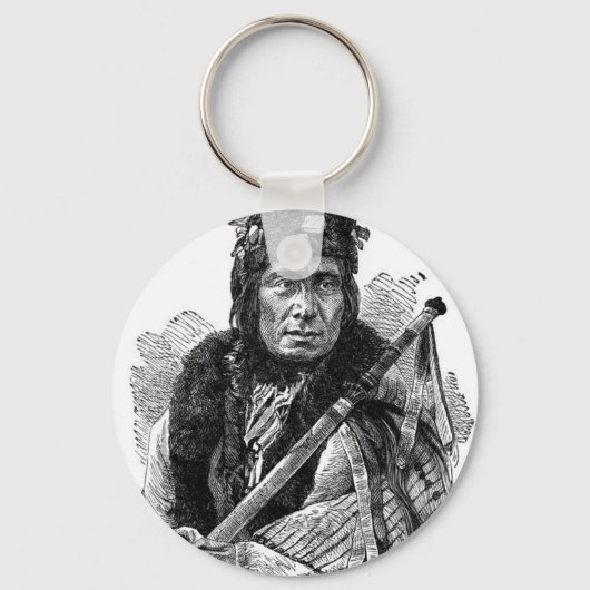 Porte-clés Porte - clé en chef indien (Recto)
