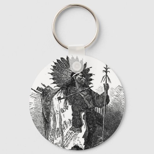 Porte-clés Porte - clé en chef indien (Recto)