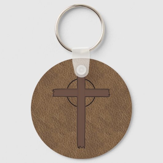 Porte-clés PORTE - CLÉ en cuir CROSS MARQUÉ (Recto)