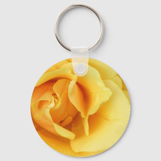 Porte-clés Porte - clé en fleurs de rose jaune (Recto)