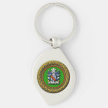 Porte - clé en métal de remous de famille de
