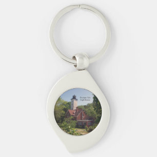 Porte-clés Porte - clé en métal d'Erie de phare d'île de