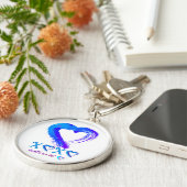 Porte-clés Porte - clé en métal Heart XOXO (Côté)