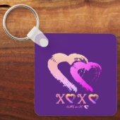 Porte-clés Porte - clé en métal Heart XOXO (Recto)