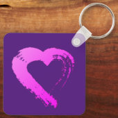 Porte-clés Porte - clé en métal Heart XOXO (Verso)