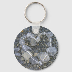 Porte-clés Porte - clé en pierre de coeur