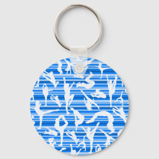 Porte-clés Porte - clé en silhouette bleu Cheer