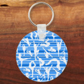 Porte-clés Porte - clé en silhouette bleu Cheer (Recto)