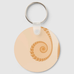 Porte-clés Porte - clé en spirale simple d'or