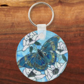 Porte-clés Porte - clé en vitrail papillon (Recto)