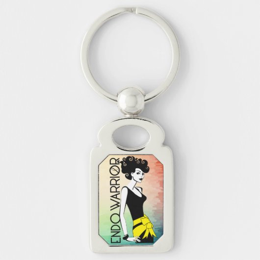 Porte-clés Porte - clé ENDO en métal de rectangle de GUERRIER (Devant)