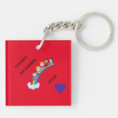 Porte-clés porte - clé "Enfants les arcs-en-ciel de la vie". (Dos)