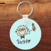 Porte-clés Porte - clé enseignant masculin (Recto)
