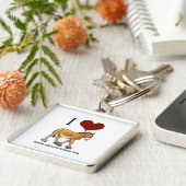 Porte-clés Porte - clé équin de blanc de Gulliver d'amour des (Côté)