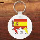 Porte-clés Porte - clé Espagne de football (Recto)