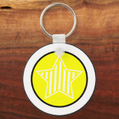 Porte-clés Porte - clé étoile jaune et blanche (Recto)