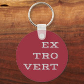 Porte-clés Porte - clé Extrovert gris (Recto)