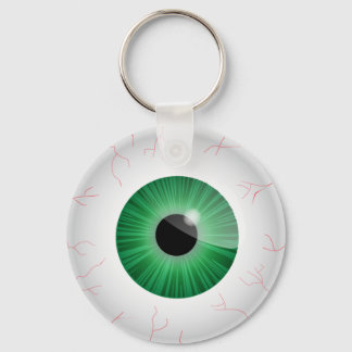 Porte-clés Porte - clé Eyeball Bloodshot Vert