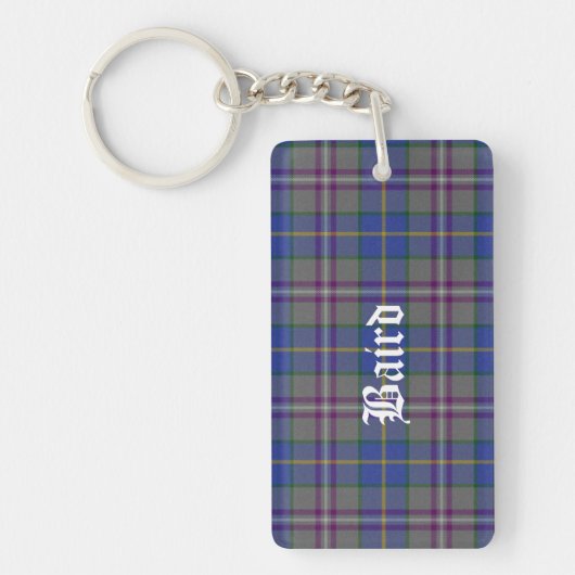 Porte-clés Porte - clé fait sur commande de plaid de tartan (Devant)