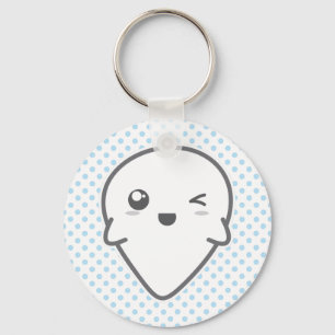 Porte-clés Porte - clé fantôme Kawaii Winking