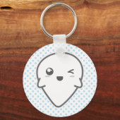 Porte-clés Porte - clé fantôme Kawaii Winking (Recto)