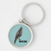 Porte-clés Porte - clé - Faucon avec Monogramme (Devant)