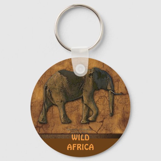 Porte-clés PORTE - CLÉ faunique AFRICAIN ELEPHANT (Recto)