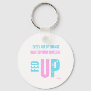 Porte-clés Porte - clé Fed Up and Fivers Up - Trans Pride Edi