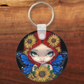 Porte-clés porte - clé "Fée de tournesol" (Recto)