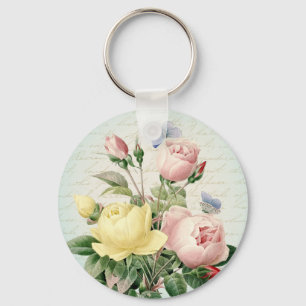 Porte-clés Porte - clé féminin floral de roses vintages
