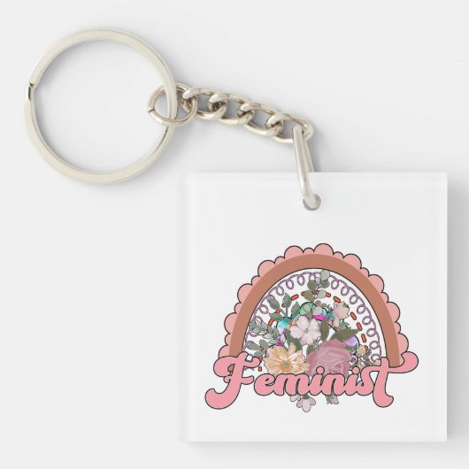 Porte-clés Porte - clé féministe (Devant)